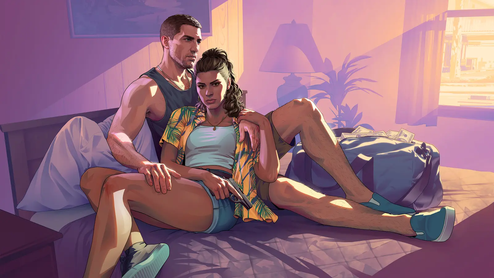 Official Grand Theft Auto VI artwork set in Leonida