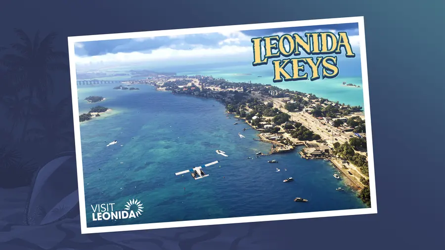 Official Grand Theft Auto VI postcard artwork for Leonida Keys
